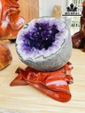 Tinh Thể Đá Thạch Anh Tím Cao 22 Ngang 15 Sâu 14 (cm) 6,2kg