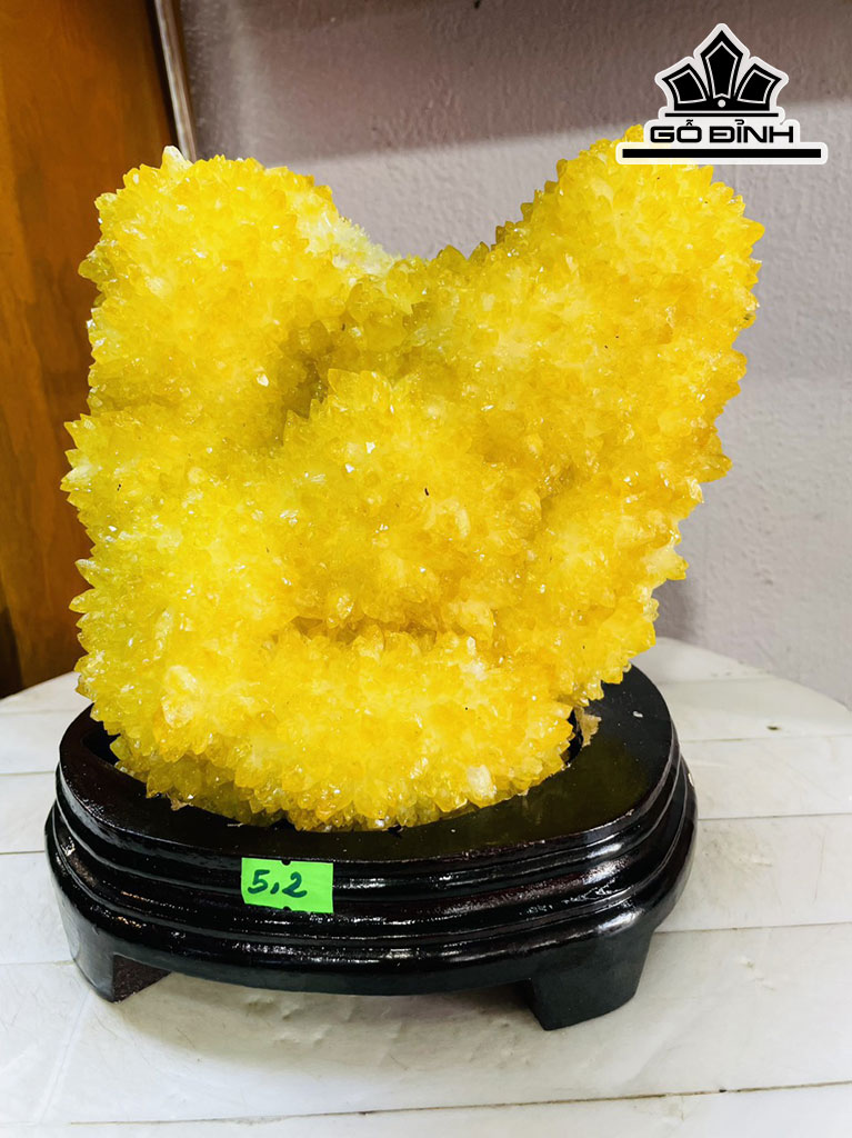 Tinh Thể Đá Thạch Anh Vàng Cao 20 Ngang 20 (cm) 5,2kg