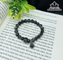Vòng Tay Đá Thạch Anh Tóc Đen Đường Kính Hạt 7,5 (mm)