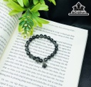 Vòng Tay Đá Thạch Anh Tóc Đen Đường Kính Hạt 7,5 (mm)