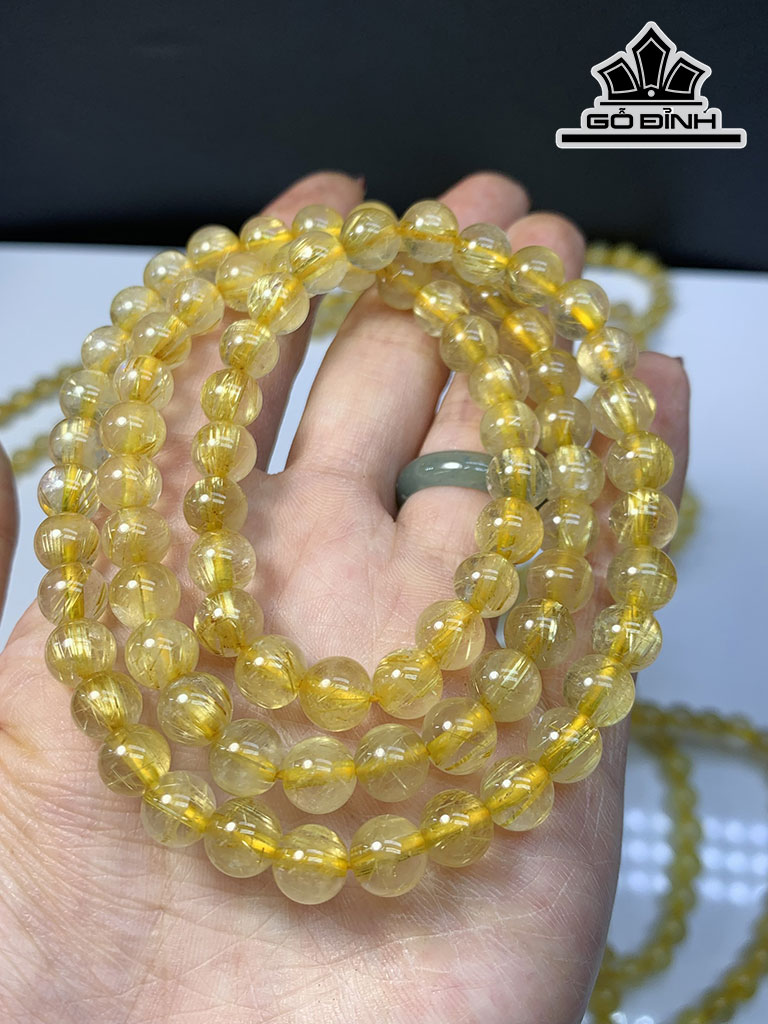 Chuỗi Đá Thạch Anh Đường Kính Hạt 7 (mm)