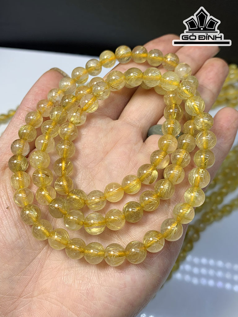 Chuỗi Đá Thạch Anh Đường Kính Hạt 7 (mm)