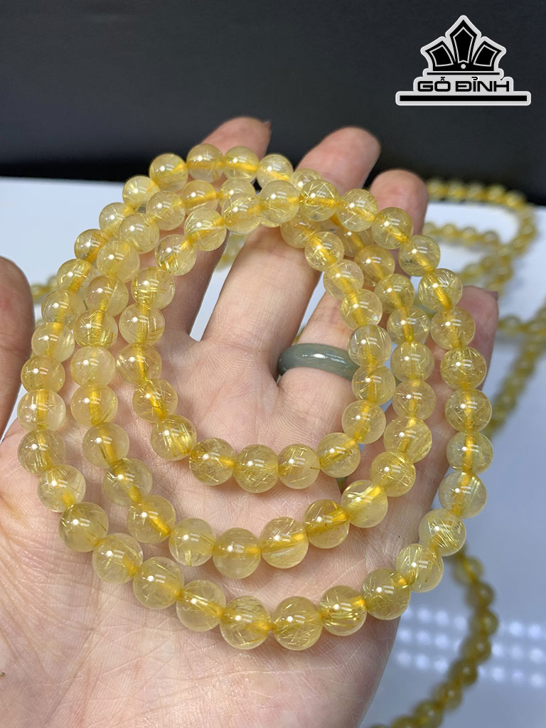 Chuỗi Đá Thạch Anh Đường Kính Hạt 7 (mm)