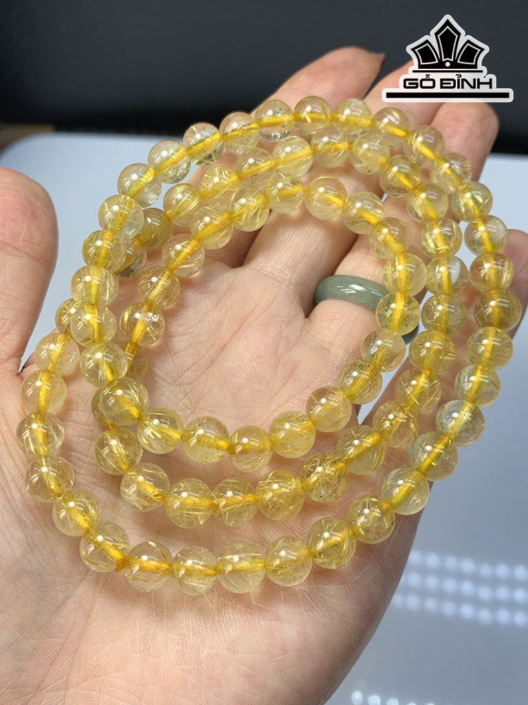 Chuỗi Đá Thạch Anh Đường Kính Hạt 7 (mm)