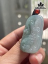 Mặt Dây Chuyền Đá Cẩm Thạch (Jadeite) Cao 38 Ngang 21 Sâu 7 (mm)