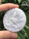 Mặt Dây Chuyền Đá Cẩm Thạch (Jadeite) Cao 52,5 Ngang 52,7 Sâu 15,2 (mm)