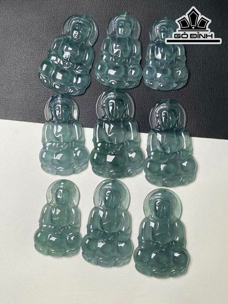 Mặt Dây Chuyền Đá Ngọc Lam (Turquoise) Cao 23 Ngang 43 (mm)