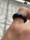 Nhẫn Đá Thạch Anh Đen Cao 16 Ngang 5,8 (mm)