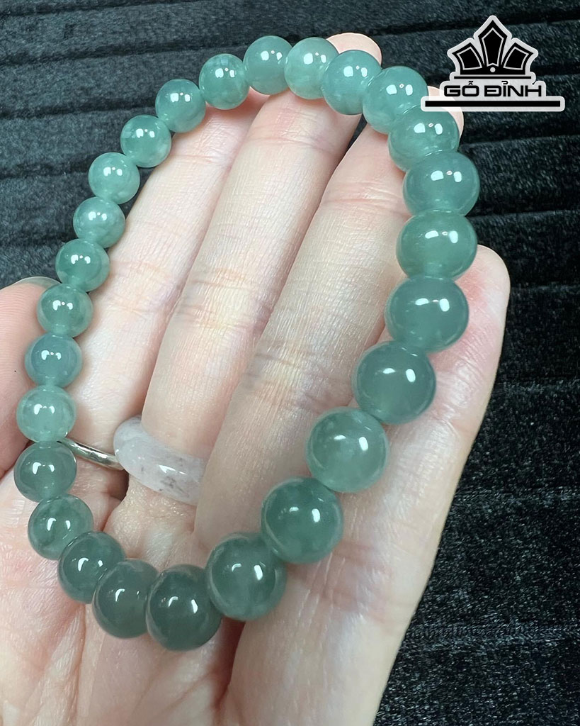 Vòng Tay Đá Cẩm Thạch Đường Kính Hạt 7,5 (mm)