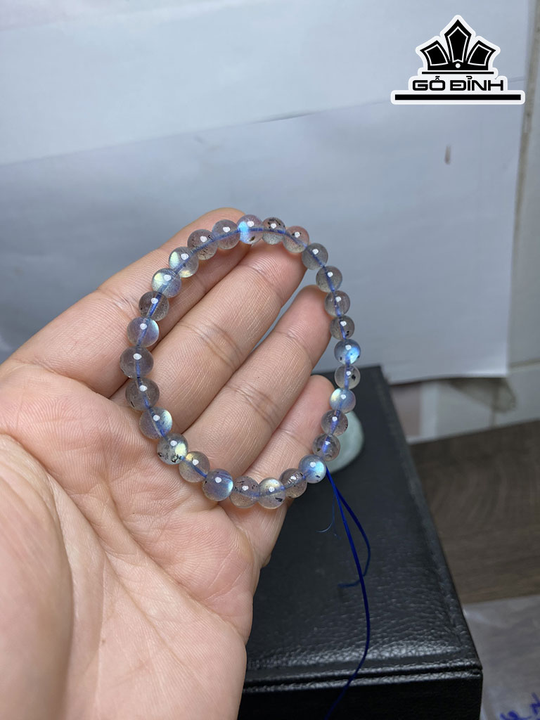 Vòng Tay Đá Thạch Anh Đường Kính Hạt 7 (mm)