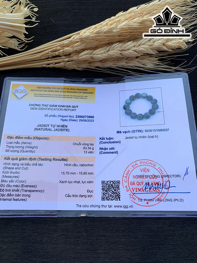Vòng Tay Đá Thạch Anh Đường Kính Hạt 15,8 (mm)