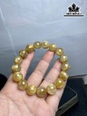 Vòng Tay Đá Thạch Anh Tóc Vàng Đường Kính Hạt 12 (mm)