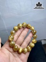 Vòng Tay Đá Thạch Anh Tóc Vàng Đường Kính Hạt 13,5 (mm)