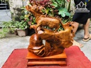 Tượng Long Mã Gỗ Hương Cao 46 Ngang 35 Sâu 15 (cm) - Copy