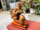 Tượng Long Mã Gỗ Hương Cao 46 Ngang 35 Sâu 15 (cm) - Copy