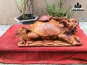 Tượng Long Quy Gỗ Hương Ngang 43 Cao 20 Sâu 23 (cm)
