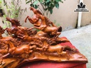 Tượng Mã Đáo Thành Công Gỗ Hương Cao 40 Ngang 73 Sâu 35 (cm)