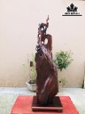 Tượng Mai Trĩ Gỗ Trắc Cao 96 Ngang 32 Sâu 25 (cm)