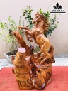 Tượng Ngựa Phong Thủy (Nhất Mã Phi Thiên) Gỗ Hương Cao 50 Ngang 30 Sâu 24 (cm)