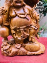 Tượng Phật Di Lặc Gỗ Hương Cao 69 Ngang 43 Sâu 20 (cm)