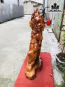 Tượng Phật Di Lặc Gỗ Hương Cao 69 Ngang 43 Sâu 20 (cm)