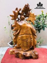 Tượng Phật Di Lặc Gỗ Hương Cao 69 Ngang 43 Sâu 20 (cm)