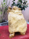 Tượng Phật Di Lặc Gỗ Nu Kháo Cao 36 Ngang 25 Sâu 18 (cm)