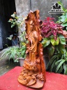 Tượng Phật Quan Thế Âm Bồ Tát Gỗ Hương Cao 62 Ngang 35 Sâu 10 (cm)