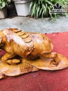 Tượng Trâu Gỗ Hương Cao 18 Ngang 39 Sâu 12 (cm)