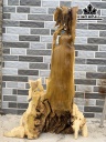 Tượng Ông Thọ Gỗ Nu Giáng Hương Cao 96 Ngang 64 Dài 26 (cm)