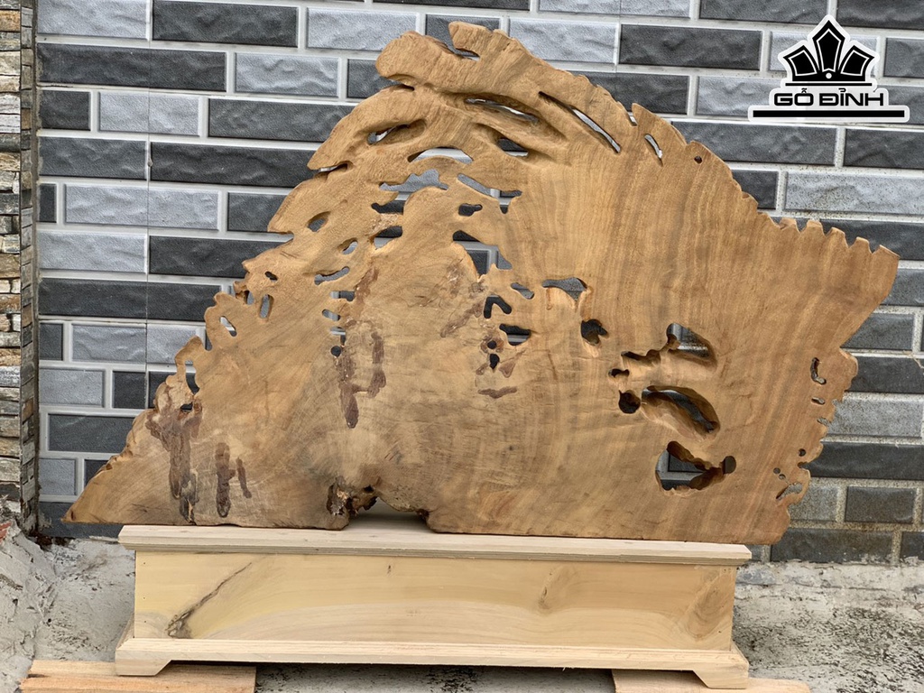 Tượng Phúc Lộc Thọ (Tam Đa) Gỗ Xá Xị Cao 57 Ngang 89 Dài 8 Kỷ Cao 10 (cm)