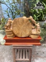 Tượng Phật Di Lặc Gỗ Xá Xị Cao 40 Ngang 52 Sâu 28 (cm)
