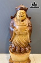 Tượng Thần Tài Gỗ Pơ Mu Cao 68 Ngang 27 Sâu 17 (cm)