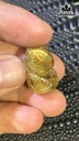 Mặt Dây Chuyền Tỳ Hưu Đá Thạch Anh Tóc Vàng Cao 22,2 Ngang 13,8 Sâu 11 (mm) 6gr