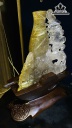 Tác Phẩm Tỳ Hưu Đá Thạch Anh Tóc Vàng Cao 22 Ngang 20,3 Sâu 8,2 (cm) 2,3kg