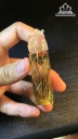 Tỳ Hưu Đá Thạch Anh Tóc Vàng Cao 66,5 Ngang 21,4 Sâu 15,6 (mm) 50,8gr