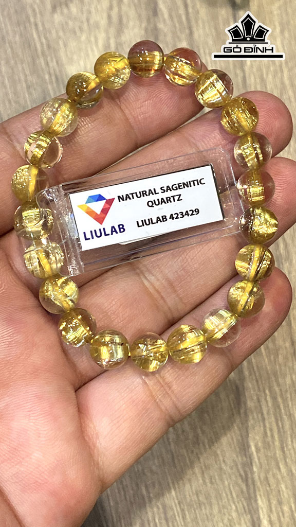 Vòng Tay Đá Thạch Anh Tóc Vàng Đường Kính Hạt 7,92-7,43 (mm) 83.16cts