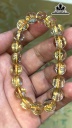 Vòng Tay Đá Thạch Anh Tóc Vàng Đường Kính Hạt 10,8 (mm) 32gr