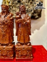 Tượng Phúc Lộc Thọ (Tam Đa) Gỗ Hương Cao 50 Ngang 15 Sâu 12 (cm)
