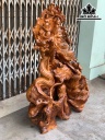 Tượng Phật Di Lặc Gỗ Lũa Sụn Ngọc Am Cao 110 Ngang 88 Sâu 28 (cm)