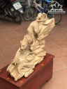 Tượng Báo Săn Mồi Gỗ Ngọc Am Cao 46 Ngang 71 Sâu 26 (cm)