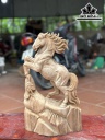Tượng Ngựa Phong Thủy (Nhất Mã Phi Thiên) Gỗ Ngọc Am Cao 42 Ngang 28 Sâu 14 (cm)