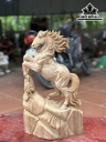 Tượng Ngựa Phong Thủy (Nhất Mã Phi Thiên) Gỗ Ngọc Am Cao 42 Ngang 28 Sâu 14 (cm)