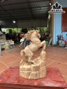Tượng Ngựa Phong Thủy (Nhất Mã Phi Thiên) Gỗ Ngọc Am Cao 42 Ngang 28 Sâu 14 (cm)