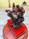 Bình Phú Quý Nho Sóc Gỗ Trắc Cao 27 Ngang 32 Sâu 16 (cm)