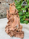 Tượng Tam Ngư Hóa Rồng Gỗ Hương Cao 82 Ngang 57 Sâu 37 (cm)