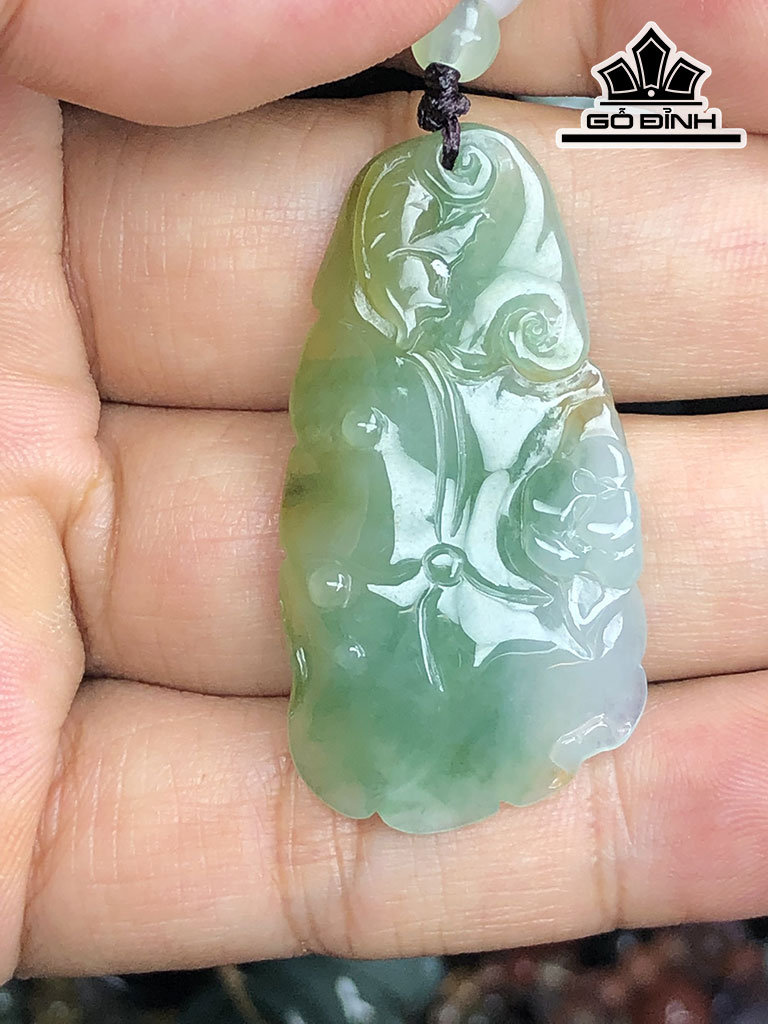 Mặt Dây Chuyền Đá Cẩm Thạch Cao 42 Ngang 22 Sâu 5,8 (mm) 10gr
