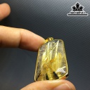 Mặt Dây Chuyền Đá Thạch Anh Tóc Vàng Cao 39,2 Ngang 22,2 Sâu 6,9 (mm) 11,9gr