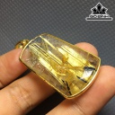 Mặt Dây Chuyền Đá Thạch Anh Tóc Vàng Cao 39,2 Ngang 22,2 Sâu 6,9 (mm) 11,9gr