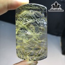 Mặt Dây Chuyền Đá Thạch Anh Tóc Vàng Cao 62 Ngang 36,6 Sâu 15 (mm) 56,6gr